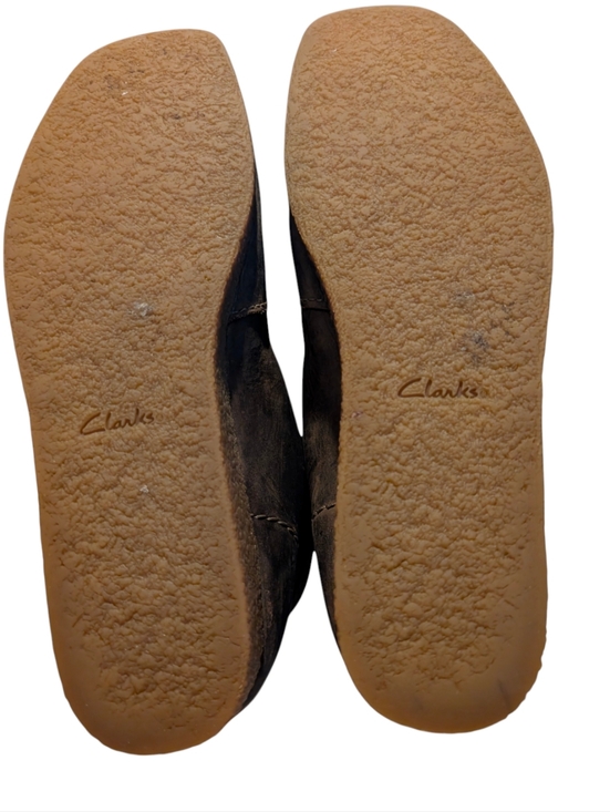 Clarks Men\'s Shacre Chukka DistressedBoot Beeswax Leather Wallabees Brown Size 8